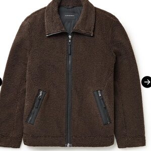 MEns Club Monaco Fleece Coat Size Large